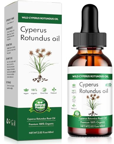 Cyperus Rotundus Oil - 100% Cyprus Oil Natural Nut Grass Oil,Cyprus Rotundus Oil,Body Hair Removal Care Oil,for Hair Growth Inhibitor,Moisturizing & Soothing, 60ml