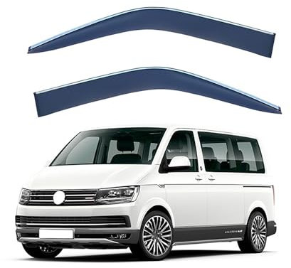 FFSWQAZ4A1 Windabweiser Autofenster für VW California T5 T6 2005-2019 Bright 2PCS, Car Window Rain Cover Deflectors Decoration Car Accessories