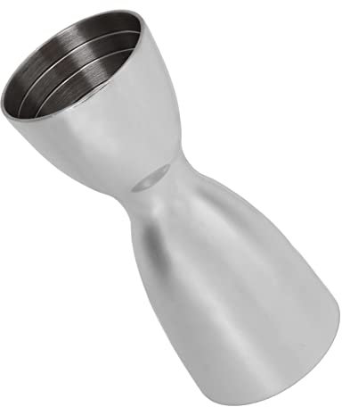 Jigger de Doble Cabezal de Acero Inoxidable, Taza Medidora de Oz de Estilo Japonés, Herramienta de Barra para Mediciones Precisas de Cócteles (Luz de espejo)