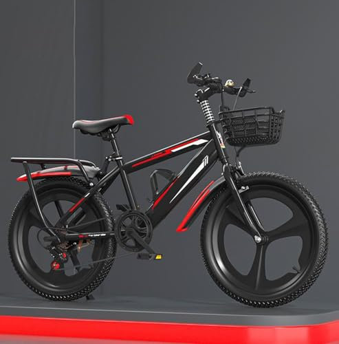 Kinderfahrrad 22 Zoll Variable Geschwindigkeit Integriertes Rad Mountainbike Doppel V Bremse Geeignet für Körpergröße 115-170cm A,18 inches