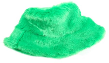 OATIPHO 1Stk Fischerhut Mütze Strohhut Fell trinkender Hut Rand weihnachtskopfbedeckung weihnachtscap caps weichnachtsgeschke Hats Bälle dekorative Hüte Pelzhaar-Accessoire Kunstpelz Green