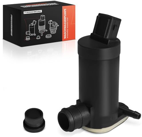 Frankberg Scheibenwaschpumpe Waschwasserpumpe Vorne Hinten 2-Polig | 93BB17K624BA; Kompatibel mit Mondeo II Stufenheck BFP, Mondeo II BAP, Fiesta Kasten JV, Escort VII Turnier ANL GAL