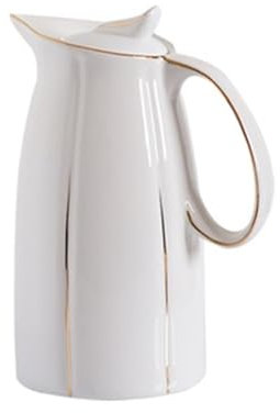 WFchenj222-6 Parcela de Agua Jarras de Agua de cerámica de 1,5 l/2 l, Tetera fría con asa, vajilla de Gran Capacidad for el hogar, Jarra for Agua y Bebidas frías Contenedores de Jugo(Medio)