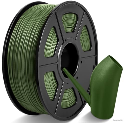 TECBEARS ABS Filament 1.75mm 1KG Olivgrün, 3D Drucker Filament für Anti-Warping, Hochschlagfestes, Hoch Temperaturbeständiges, Maßgenauigkeit +/-0,03mm, 1kg Spule