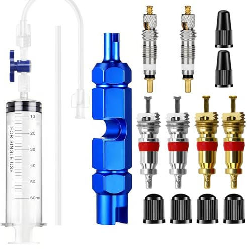 Seconero Reifendichtmittel Injektor 60ml Tubeless Spritze Fahrrad Spritze