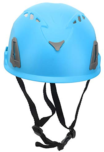 D8 Casco de escalada de roca Saféz de seguridad al aire libre Casco ajustable para el montañismo PP+EPP Material Cabeza de la cabeza 56 62 cm (Azul)