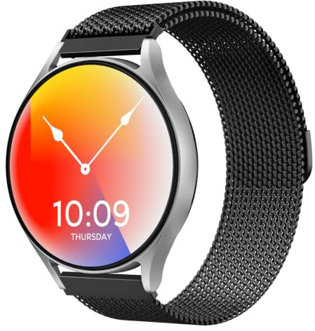 Astorgos Magnet Armband Kompatibel mit Samsung Galaxy Watch 7 6 5 4 FE 40mm 44mm/6 4 Classic 43mm 47mm 42mm 46mm/5 Pro, 20mm Metall Edelstahl Einstellbar Ersatzarmband für Herren Damen