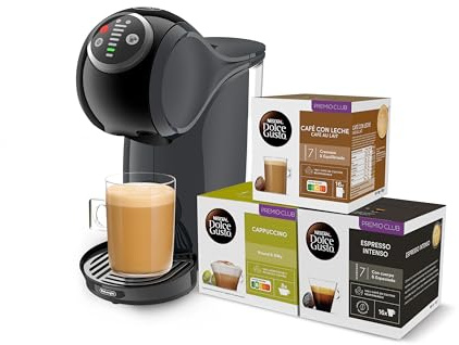 De'Longhi Nescafé Dolce Gusto Genio S Plus EDG315.B Kaffeevollautomat, Kaffeekapselmaschine, Espresso-Boost, Cappuccino, automatische Energieabschaltung, 15 Bar Druck, Schwarz