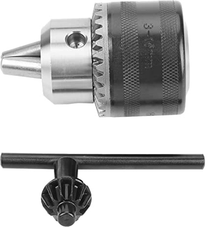 Fafeicy Portabrocas de 3-16 Mm, Metal de Alta Calidad, Mano de Obra Fina, Resistente Al Agua, con Llave de Portabrocas, para Taladro Eléctrico, Fácil de Montar (3-16MM[B16])