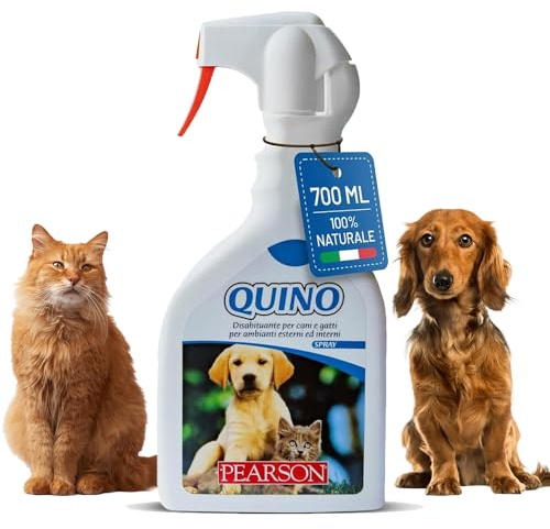 PEARSON Repelente para Gatos y Perros 700ML, Spray Educador para Gatos, Solución Anti Orina para Interiores y Exteriores, Repelente para Perros Made in Italy