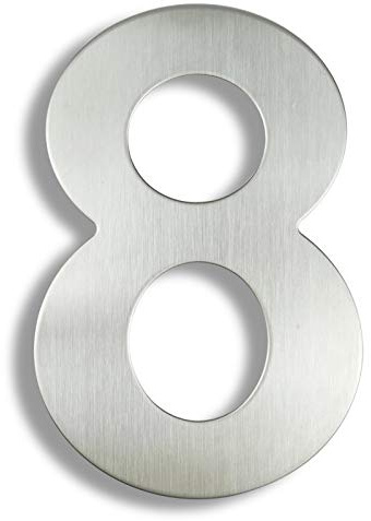 15 cm 3d 0-9 utomhus silver 6 tums dörrnummer och gatuadress...(8)