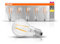 Osram Lampe LED Base Classic A, douille : E27, blanc chaud, 2700 K, 7 W, remplacement pour ampoule 60 W, transparent, lot de 5
