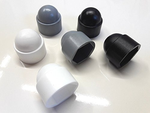 50 Stück Schutzkappe für Schraube M6 (Schlüssel 10) Weiß