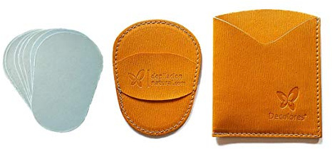 Decolores - Pack de Guante Depilatorio Corporal y Recambios - Depilación Natural de Silicio - Depiladora sin Dolor y Natural - Pieles Normales y Sensibles - Vegano - Color Amarillo