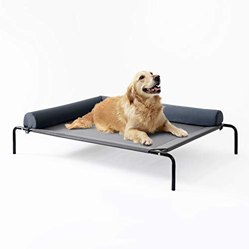 Love's cabin Erhöhtes Hundebett, 124,5 cm, Haustier-Hundebetten für extra große, mittelgroße und kleine Hunde – tragbares Hundebett für Camping oder Strand, strapazierfähiges erhöhtes Hundebett mit