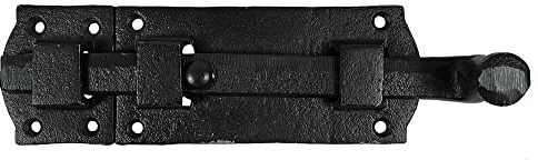 zeitzone Türriegel Schlossriegel Vintage Schieberiegel Gusseisen Schwarz Schiebeschloß
