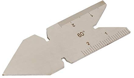 Jauge de Queue de Poisson Centrale Jauge de Pas de Filetage en Acier Inoxydable Outil de Mesure de Pas de Filetage de Vis Outil de Mesure de Filetage(#2)