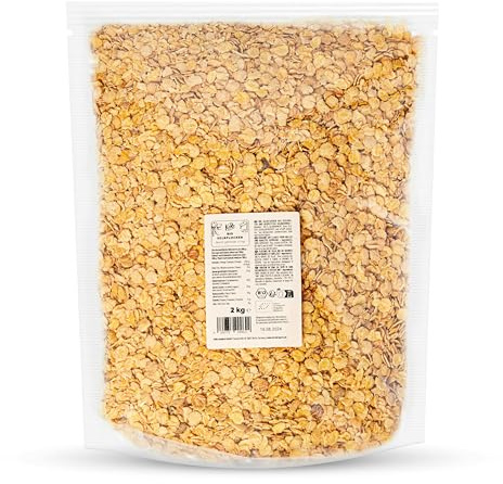 KoRo - Bio Sojaflocken 2 kg - Nussig und knusprig - Hoher Protein- und Ballaststoffgehalt - Lecker in Porridge, Müsli, Bratlingen, Aufläufen und Brot
