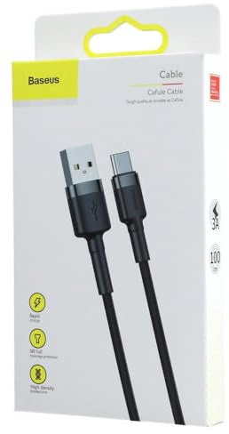Baseus Cable USB C, 【2 unidades/2M】 100 W QC 4.0 USB C Cable de carga rápida para MacBook Pro 2020, iPad Pro 2021, Samsung Galaxy S21 S22, Pixel, Steam Deck, X