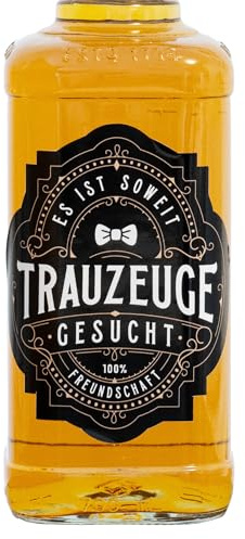 Möchtest du mein Trauzeuge sein, Aufkleber Trauzeuge fragen, Flaschenetikett als Geschenkidee für Trauzeugen nach Verlobung, Hochzeit