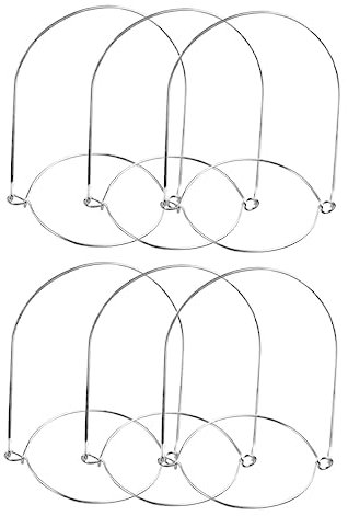 FUNOMOCYA Metal Mason Jar Handles 6pcs Set Stainless Steel Wire Handles Wide Mouth 70mm Universal Mason Jars Hanging Hooks for Canning and Storage Use