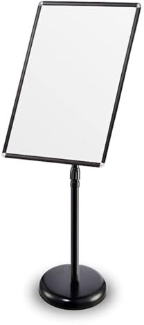 A2 Plakathalter Ständer Werbeaufsteller Plakataufsteller Höhenverstellbar Plakatständer Informationsständer Für Hoch-/Querformat Aufsteller Werbeträger Plakatwand Für Anzeige Anzeigen Poster(Schwarz)