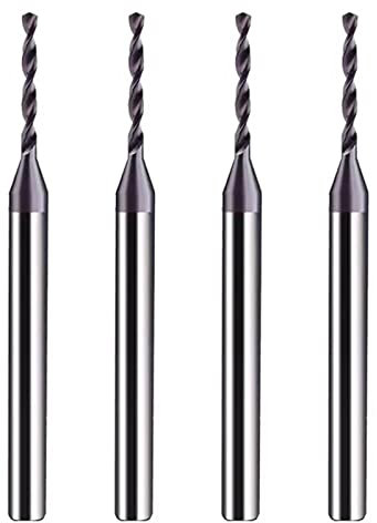 Mikro-VHM-Bohrer Präzisions-Lochbohren 0,15 mm bis 2,9 mm Durchmesser 3 mm 1 Stk. Metall Stahl Kunststoff 1 Stk(Uncoated-D3x38L,1.35mm)