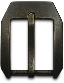 almela Gürtelschnalle mit 40 mm breiter altgoldener Schnalle – 4 cm | Gürtel mit Schnalle | Buckle belt