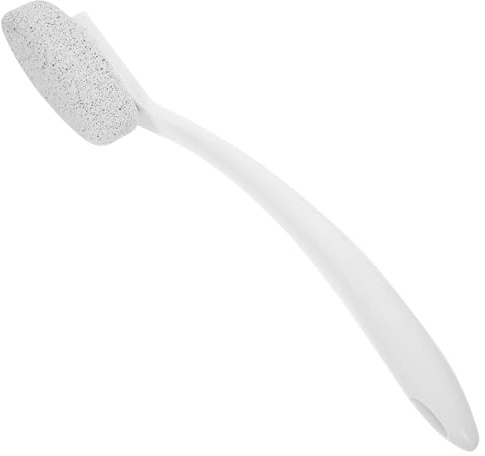 Vaguelly Tragbare Fußfeile mit Langem Griff zur Hornhaut Entfernen Fuß Ergonomischer Griff Bimsstein zur Hornhautentfernung an Füßen für Pediküre zu Hause