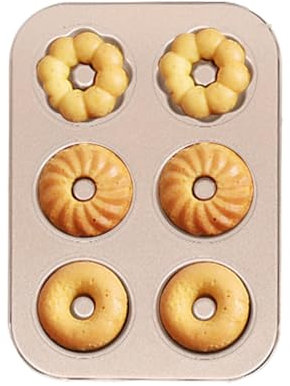 Duroecsain Stampi per ciambelle per cottura, padella per forno - Stampo per panetteria antiaderente per ciambelle in acciaio al carbonio per cucina | Calco di cottura resistente al calore che