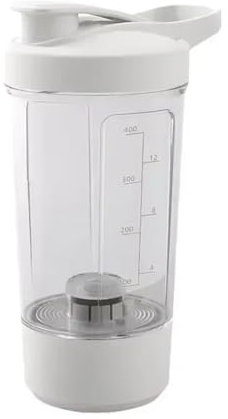 Suoumwa Botella Eléctrica Portátil Recargable por USB para Batidos de Proteínas - Vaso Mezclador Multiusos de 450 Ml para Fitness