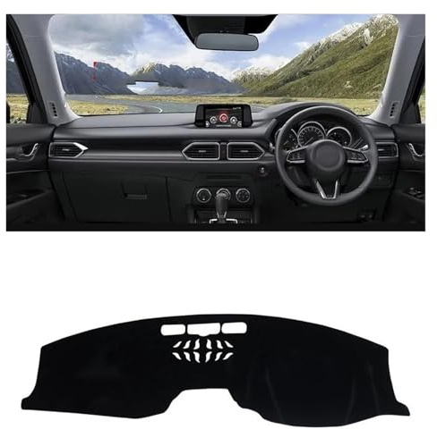 Car Dashboard Covers For Mazda For CX-5 CX5 KF 2017-2023 Car Dashboard Sun Shade Cover Instrument Desk Non-slip Mat Accessories Dash Cover Pad(RHD Black)
