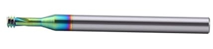 Treradig gängfräs, CNC-maskin Solida hårdmetallfräsar M1 1,6 2 3 4 5 6 8 10 12 14 18(Grey,M2.5X0.45X4mmX50mm)