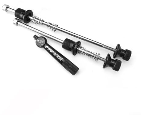 Fahrrad-Rad-Schnellspanner-Set, leicht, Anti-Diebstahl-Design, für Mountainbike, Schwarz
