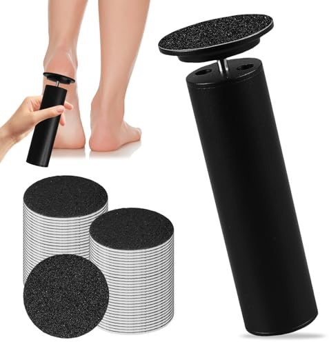 Lima Eléctrica Pies,Eliminador De Callos Eléctrico Con 60 Discos De Papel De Lija,Removedor Eléctrico De Callos De Pies,Aparato De Pedicura Eliminar Callos Para El Cuidado De Los Pies,Pieles Secas