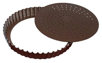 Moule à tarte avec fond amovible en métal anti-adhérent 24 c