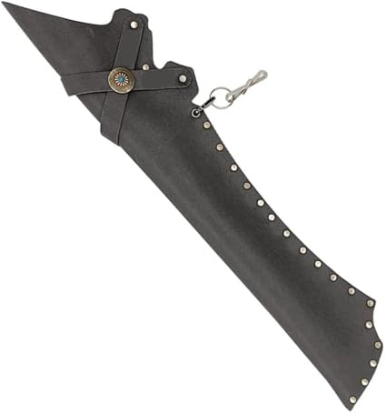 AYWTIUN Faretra in Vita Borsa compatta for frecce da Cintura for Adulti, for faretra tiro con L'Arco, Contiene 12(Black)