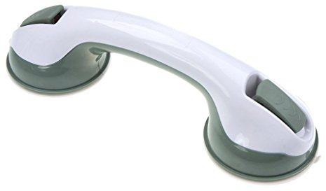 VITA PERFETTA Barre d'appui de salle de bain - Poignée de Bain, Douche, WC - Poignée avec Ventouse en Plastique
