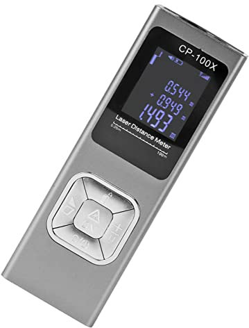 Laser Distance Meter Pocket Laser Measurement Tool ±1.5mm Accuracy Ultra Thin Rechargeable Distance Meter Range Up to 100m for Indoor Outdoor Use
