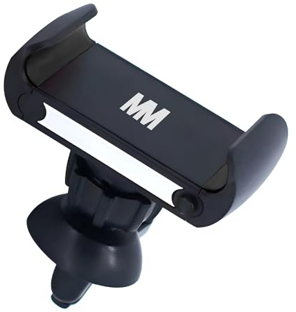 MMOBIEL Soporte Teléfono Coche del Aire Ventilación - 360° de Rotación - Se Adapta a Todos los Teléfonos Inteligentes - Manos Libres Soporte de Teléfono - Fiable y Estable – Negro