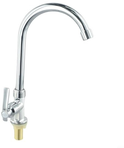 Kaltwasserhahn für Waschbecken, Kunststoff, Stahl, Küchenspüle, Einhebelloch, für Küche, Outdoor, Garten, Bar