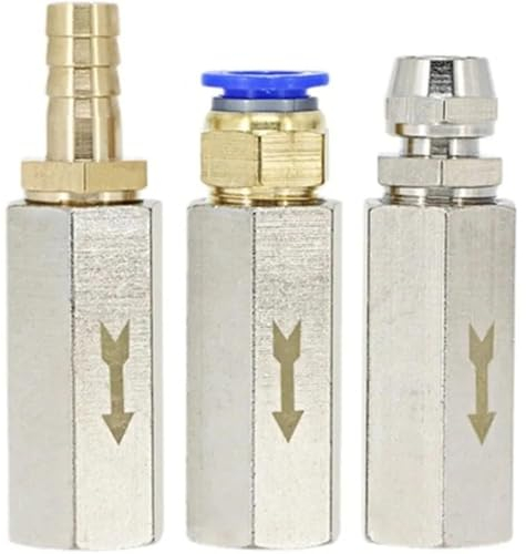 Pneumatisches Rückschlagventil 6 mm 8 mm 10 mm 1/4 3/8 1/2 Einweg-Rückschlagventil Luft Einweg-Messingventil Luftrohranschlussadapter(CV03 PC10mm)