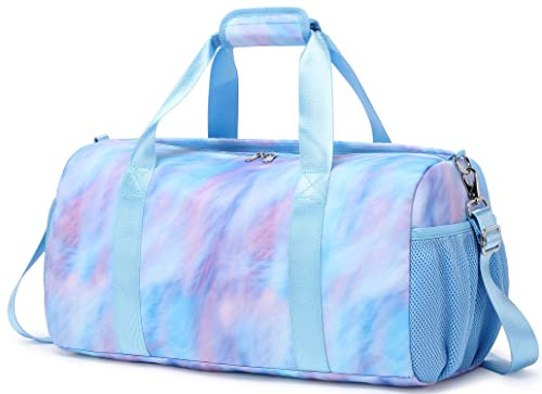 Sporttasche Kinder Kleine Reisetasche Kinder Saunatasche Damen Klassische Sporttaschen Schwimmtasche mit Nassfach