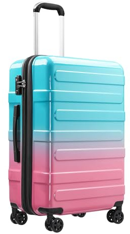 TTOVALIGERIA Carry on Luggage, Expandable 20 Inch Hard Shell Suitcase with Spinner Wheels TSA Lock, Lightweight Travel Carry on Suitcases