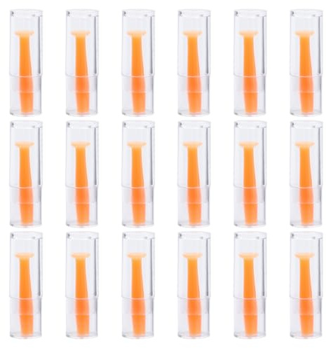 18pcs Scleral Lens Inserter, Hard Contact Lens Plunger Suction Cup Applicator Remover with Individual Storage Box RGP and Scleral Lenses Insertion & Removal Tools (Orange)