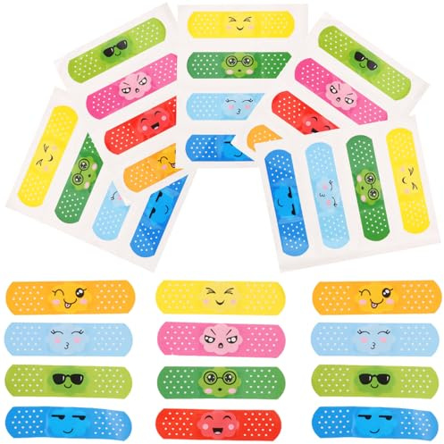 MAGICLULU 40 Tiras Adhesivas Elásticas para Heridas de Dibujos Animados, Banda para Niños Buen Adhesivo y Material Pe, Adecuado para Uso Diario y Viajes