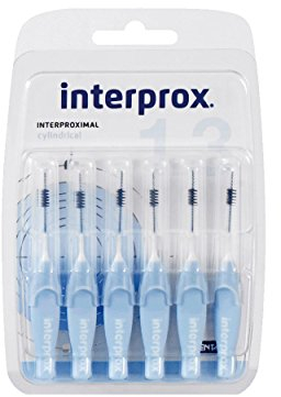 Interprox Cepillo interdental cilíndrico azul, 6 piezas, paquete de 3 (3 x 6 piezas)