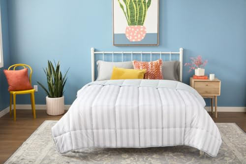 Linenspa Ganzjahresdecke aus hypoallergener Daunen-Alternative, Mikrofaser, Queen-Größe