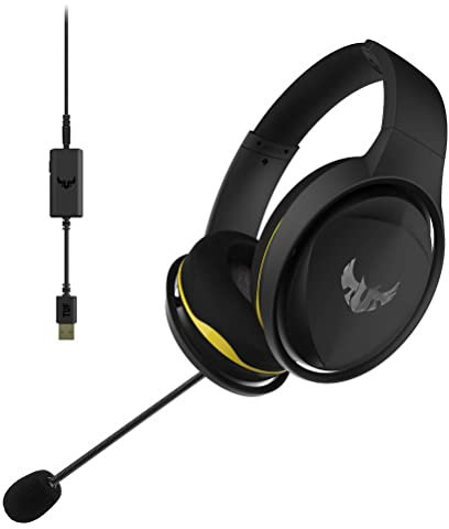 ASUS TUF H5 Casque de Jeu – Certifié Discord avec Son Surround virtuel 7.1 intégré | Double Microphones en Ligne et Micro Casque de Jeu Amovible | Compatible avec PS4, Nintendo, Xbox et Plus Encore