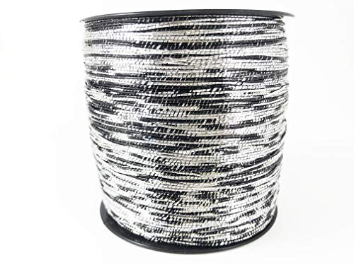 Cordino Swan Rowen glitter nero argento